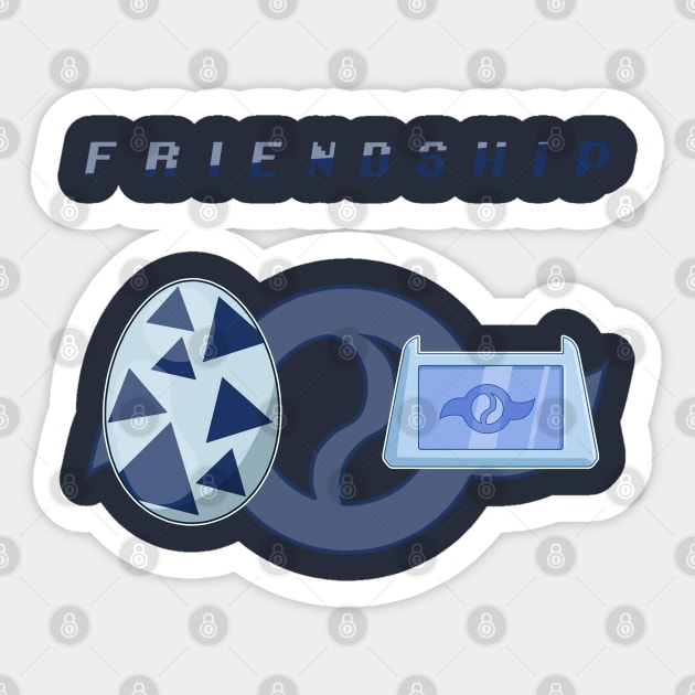 Digimon: Friendship Sticker by Decokun